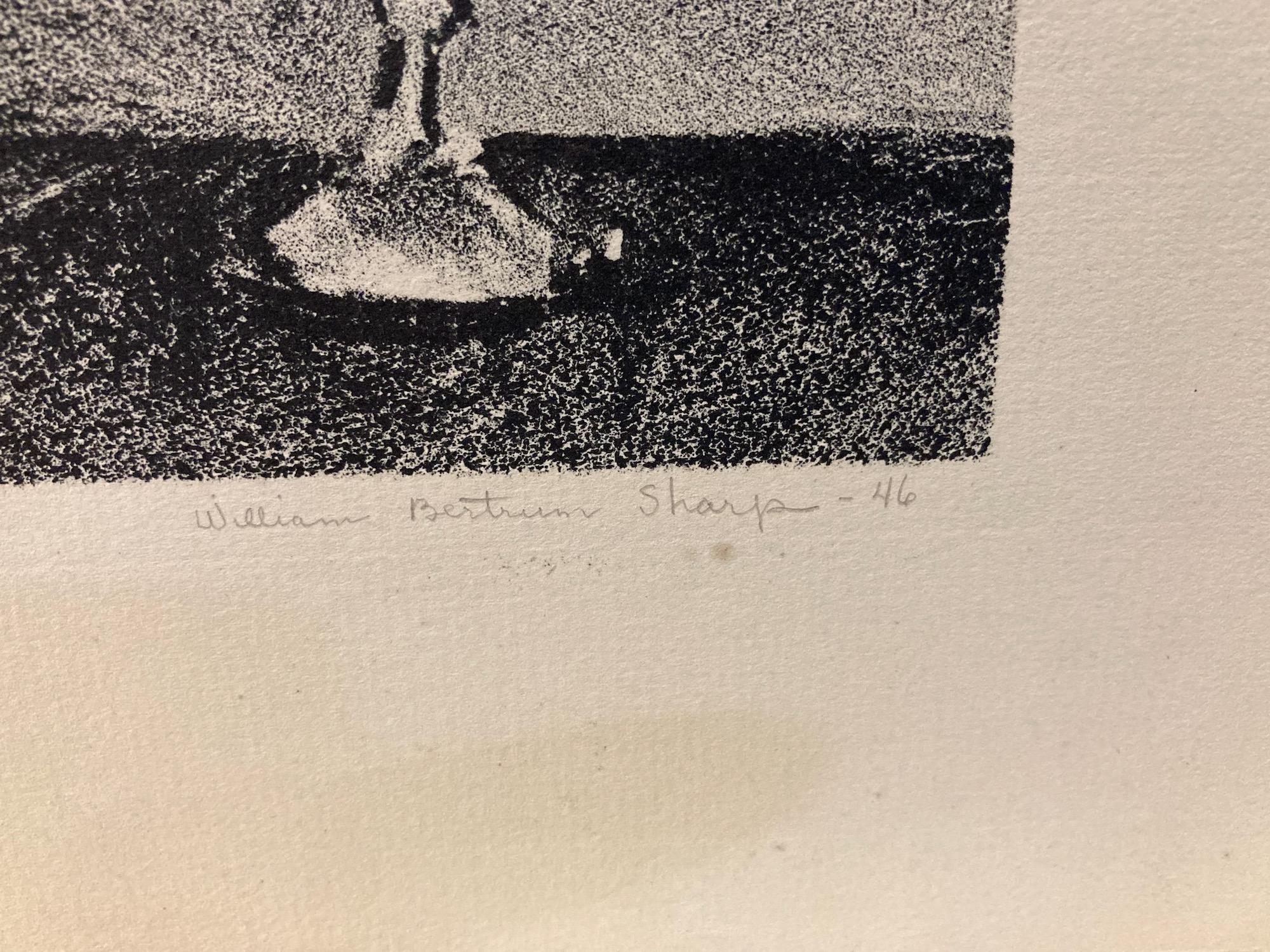 William B. Sharp, The Wedding, 1946, lithograph For Sale 2