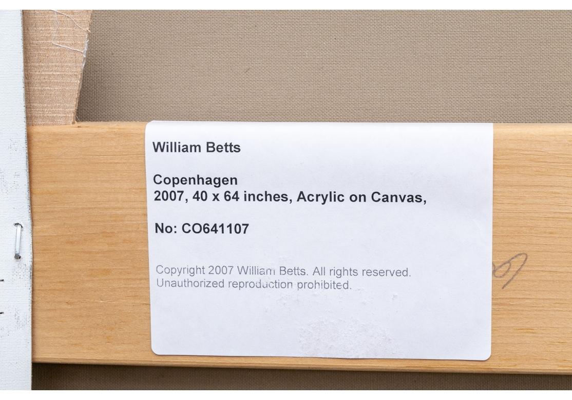 William Betts 'Am., 21st C.' Acrylic On Canvas, 