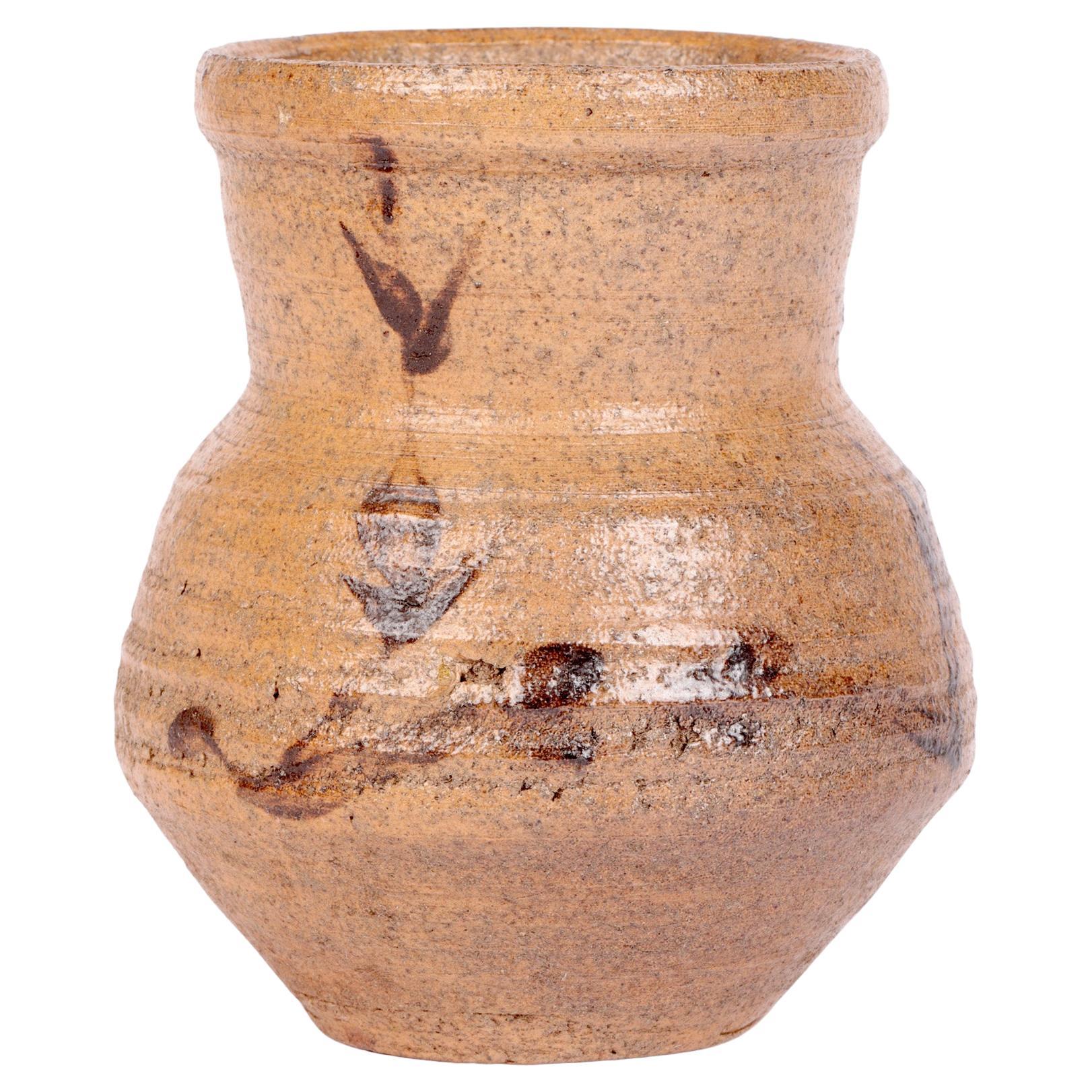 William Bill Marshall Vase en poterie peint Leach
