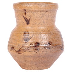 William Bill Marshall Leach-Vase aus Keramik, bemalt