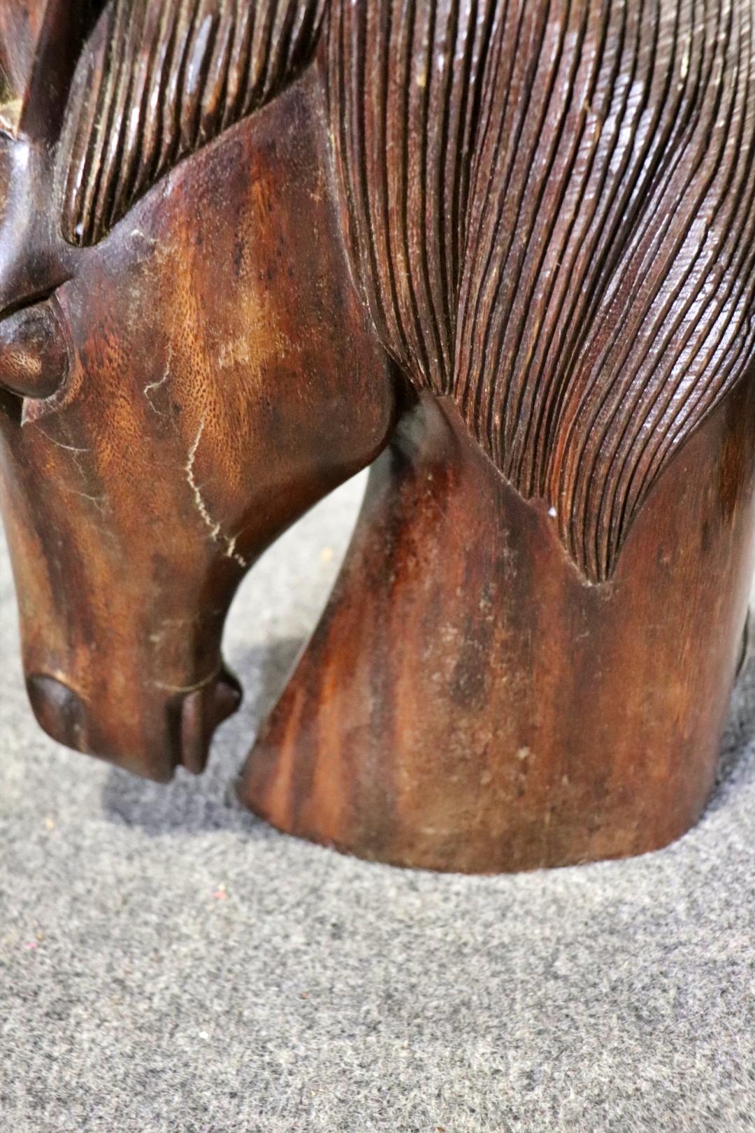 William Billy Haines Carved Horse Lamps For Sale 1