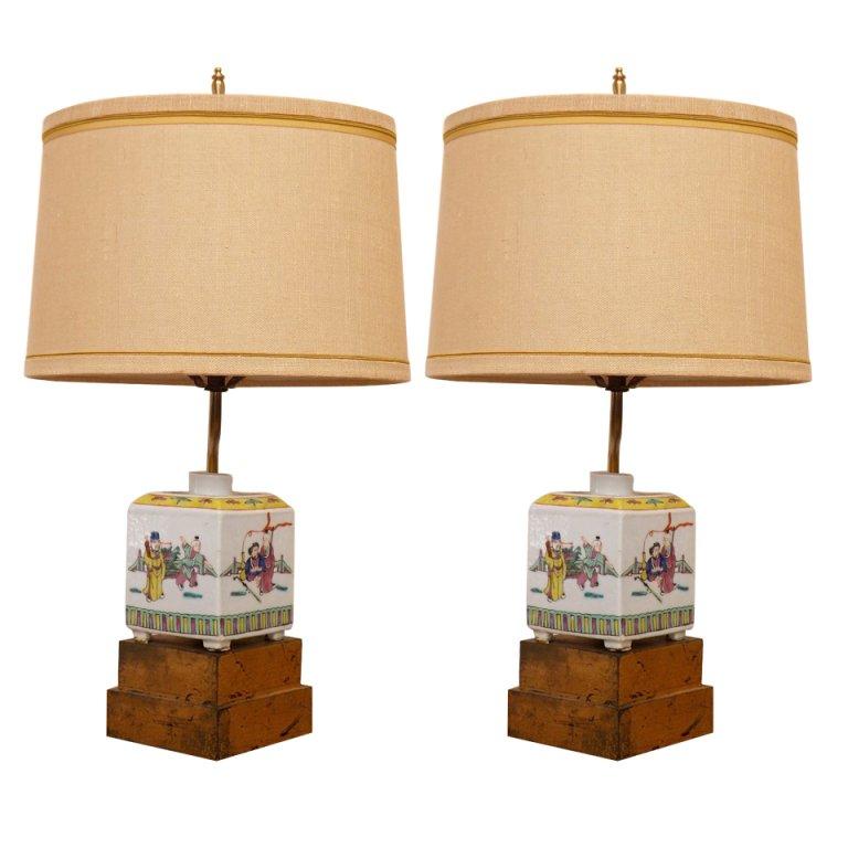 William "Billy" Haines Chinese Tea Jar Lamps For Sale