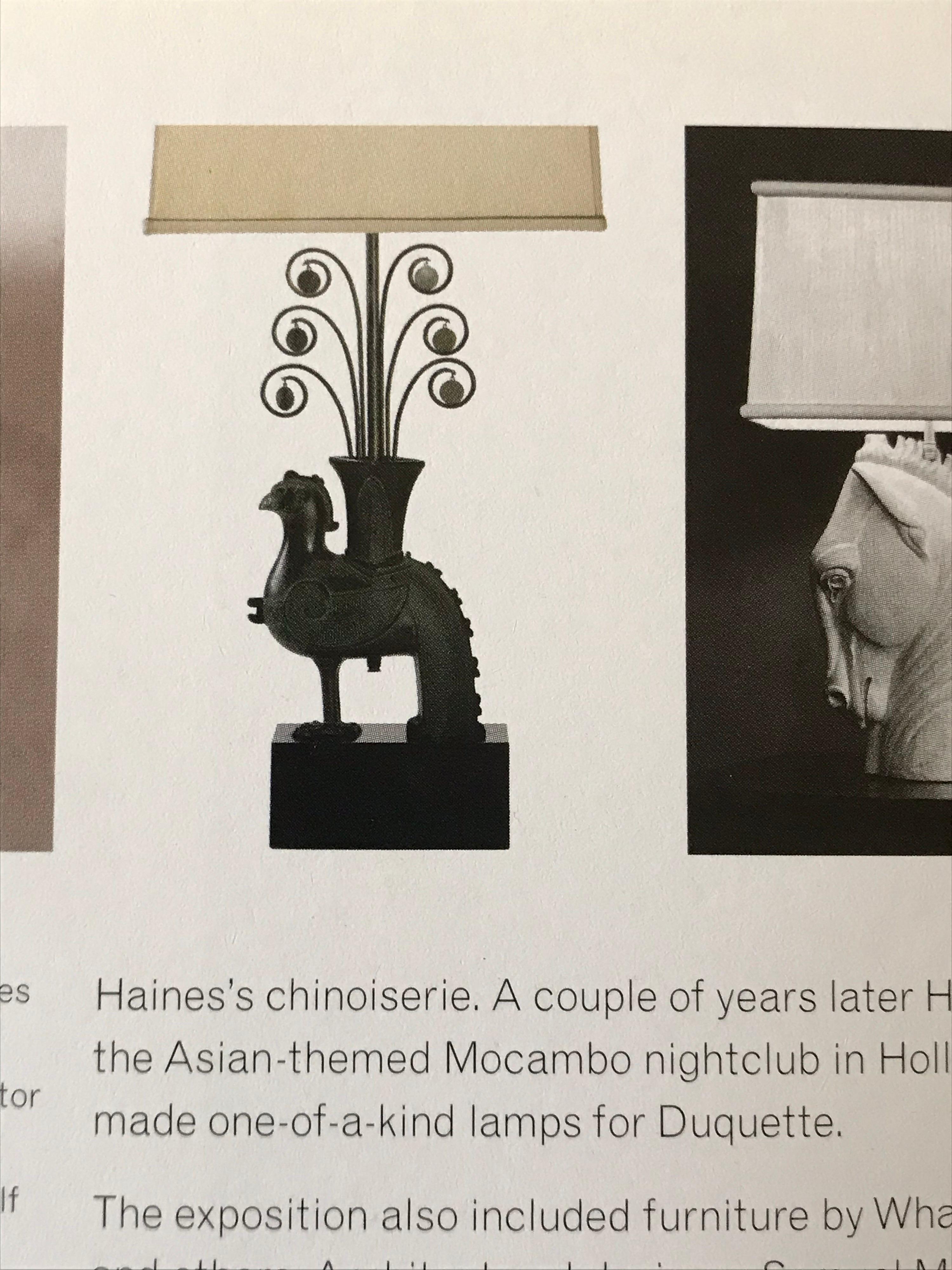 Mid-Century Modern William Billy Haines Pompeian Bronze Lamp 