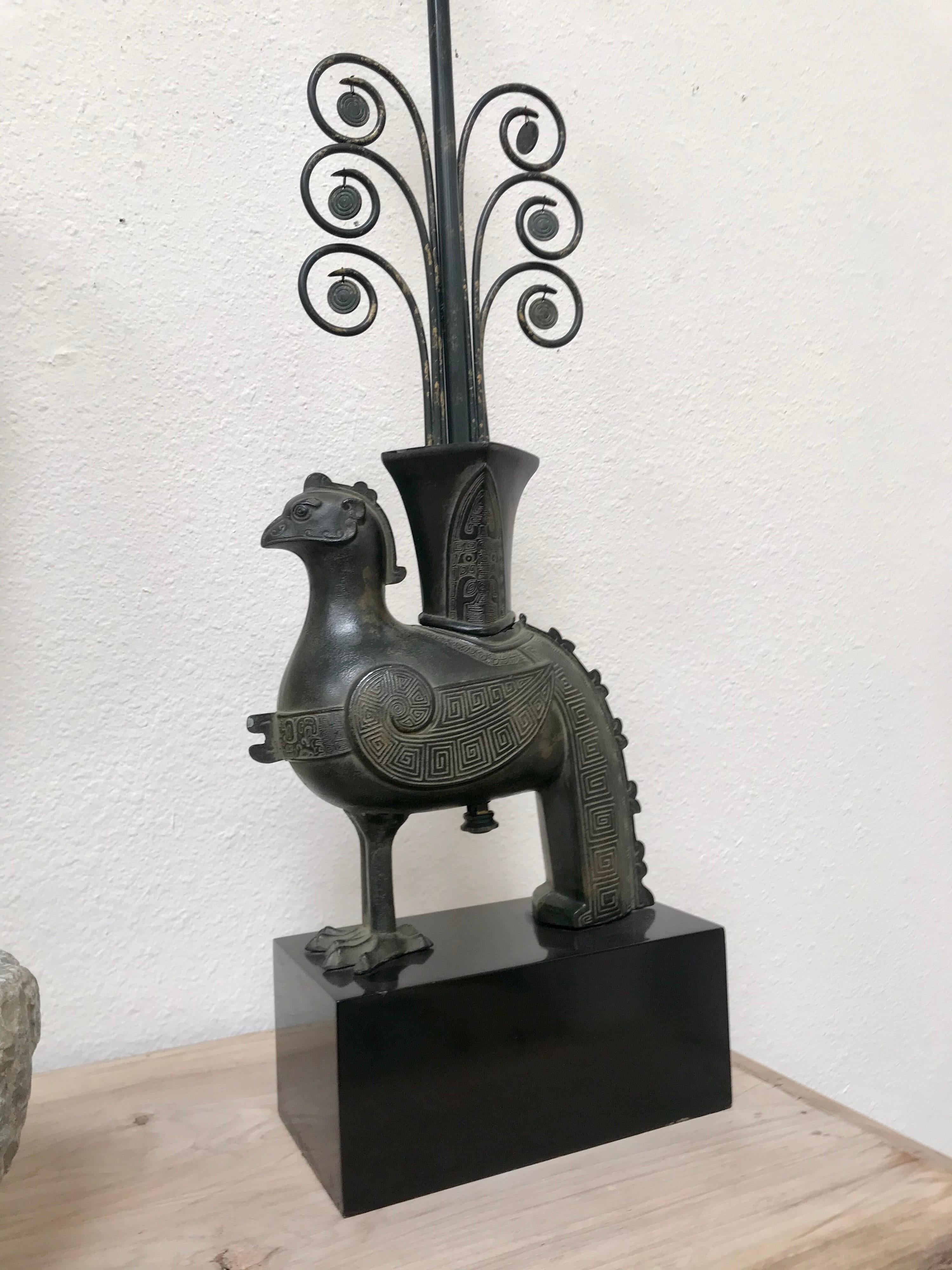 American William Billy Haines Pompeian Bronze Lamp 