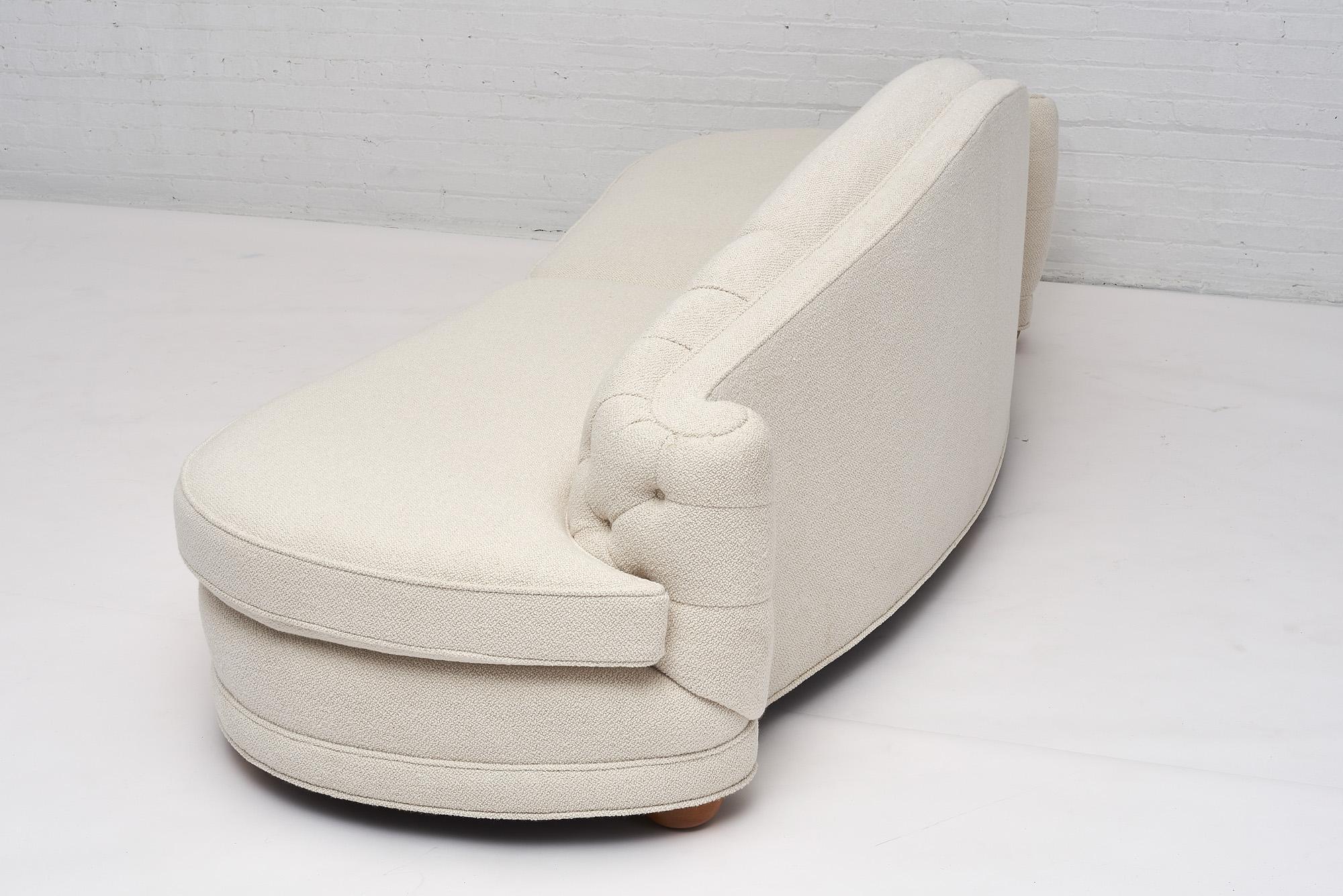 Bouclé William “Billy” Haines Sofas in White Boucle
