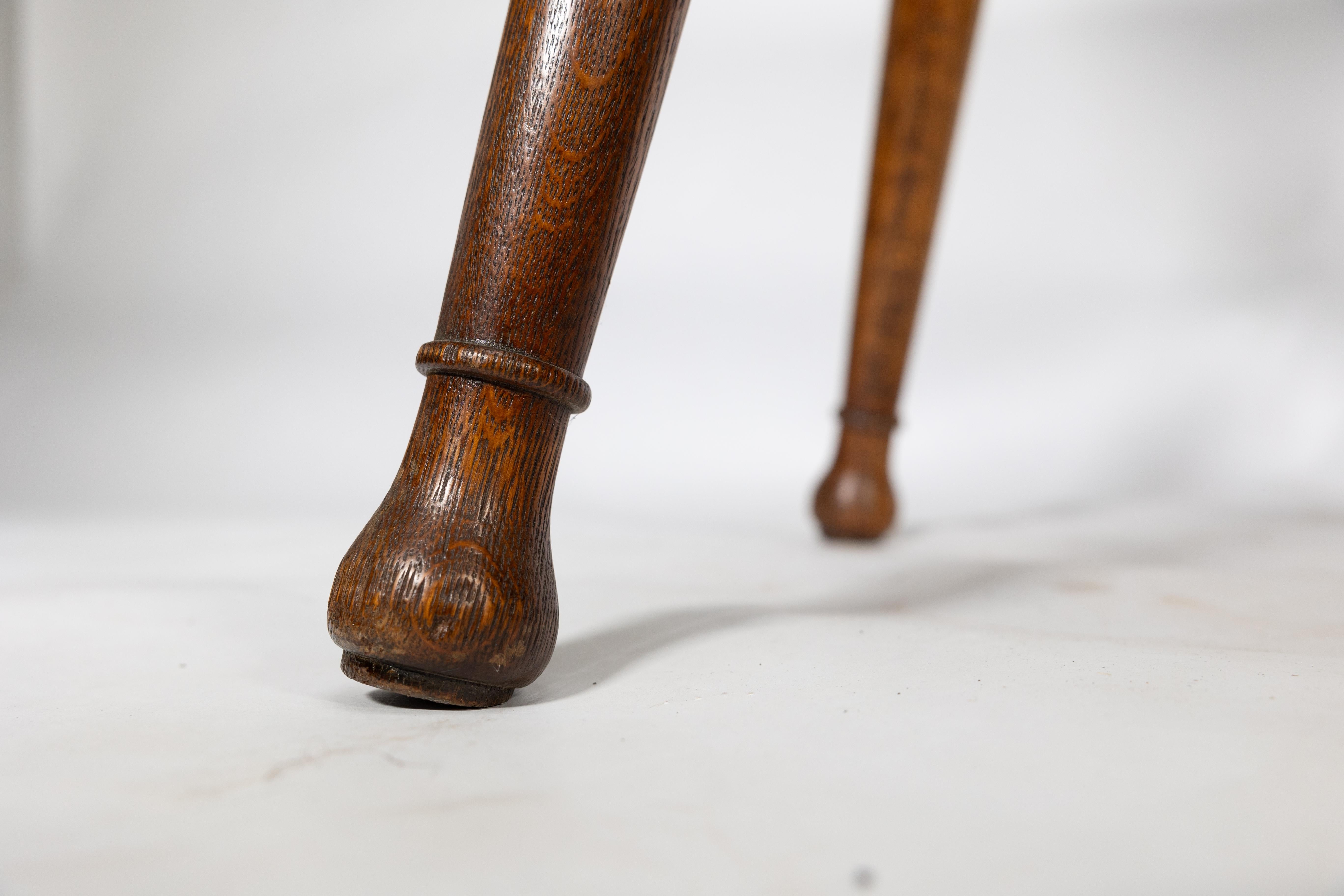 William Birch. Grande table d'appoint en chêne de style Arts and Crafts en vente 12