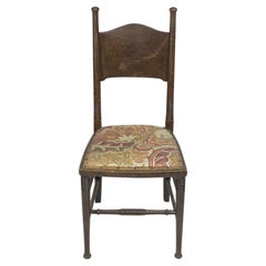 William Birch. Ein gepolsterter Stuhl aus Eiche im Arts and Craft-Stil