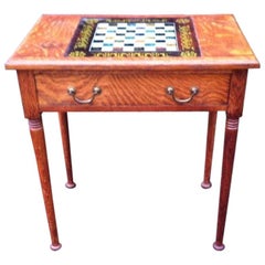 Antique William Birch for Liberty & Co. a Good Quality Arts & Crafts Oak Chess Table