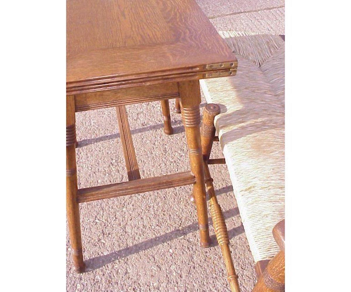 wooden card table