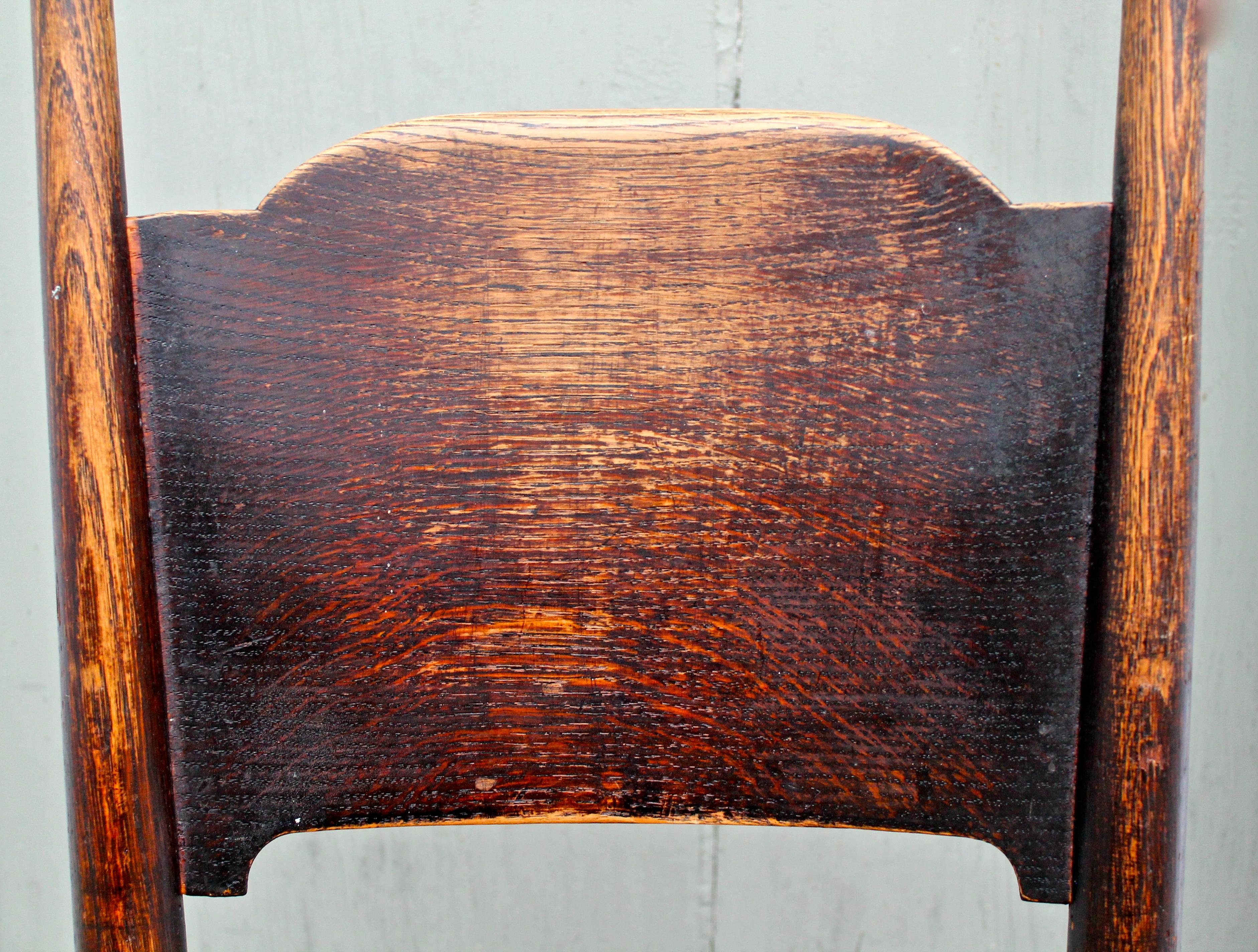  William Birch Liberty Arts & Crafts Fumed Oak Chairs 4