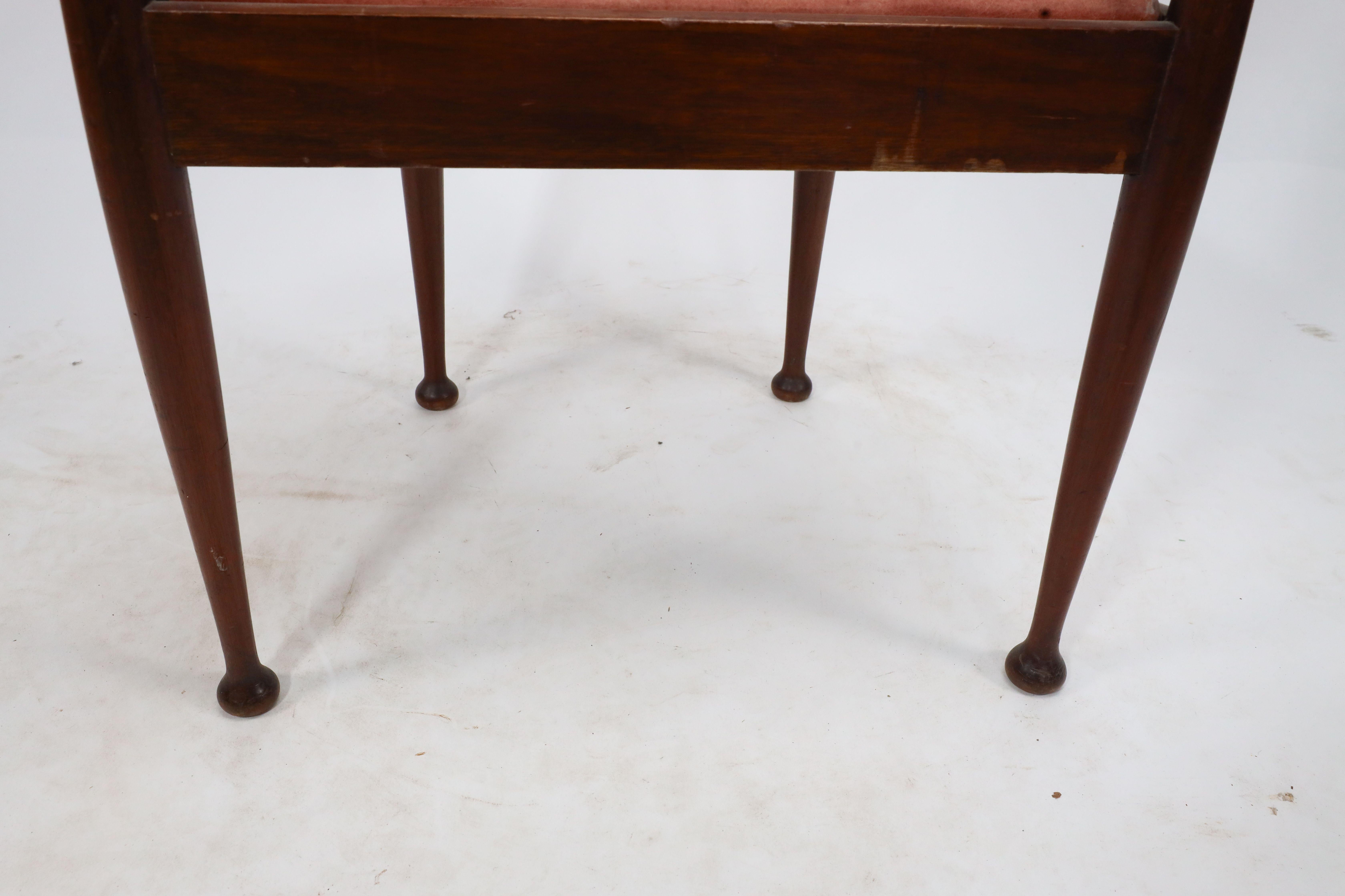 William Birch (probablement). Fauteuil en noyer de style Arts and Crafts en vente 5