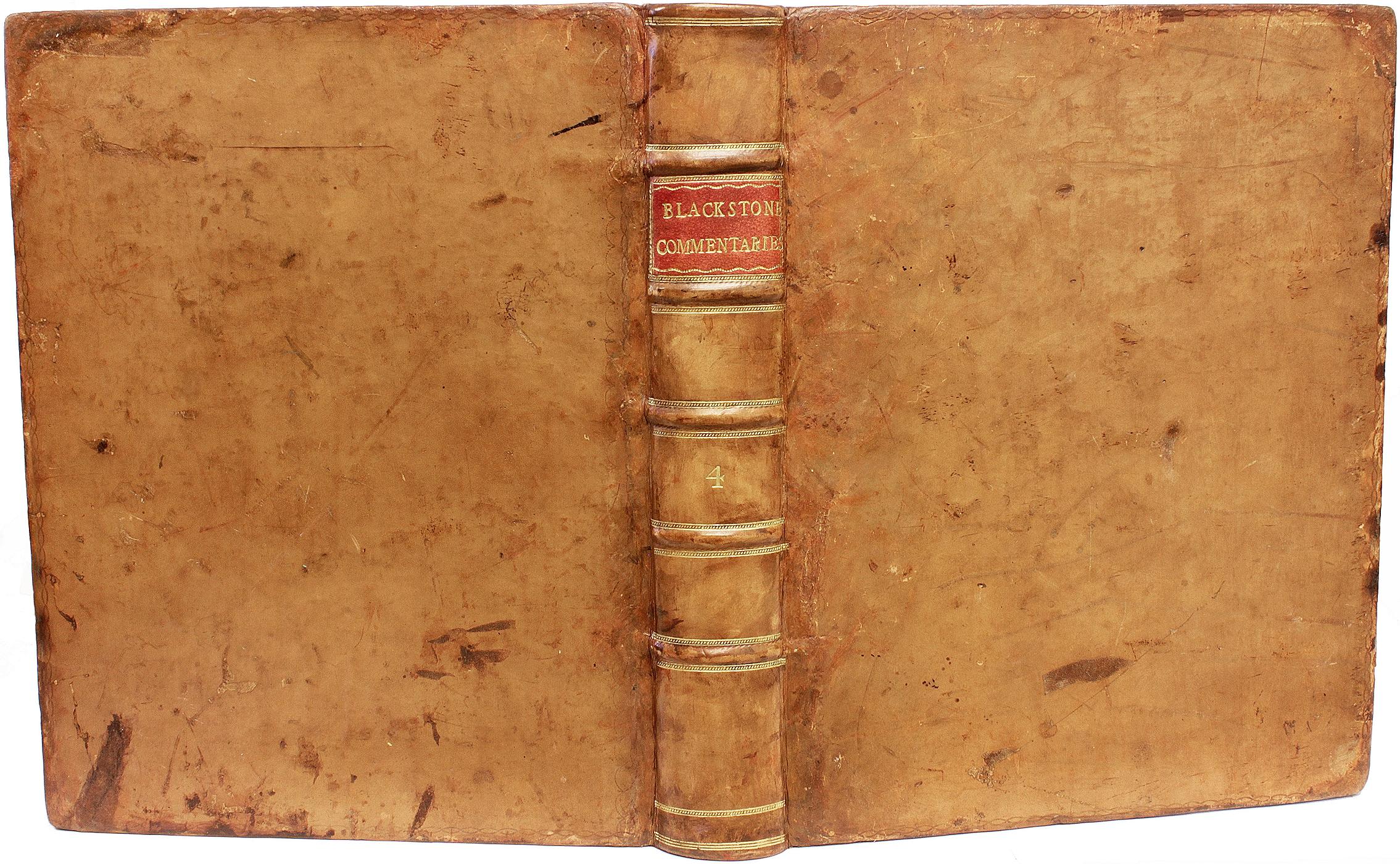 Britannico William Williams. Commentari alle leggi d'Inghilterra. 1770 - QUARTA EDIZIONE in vendita