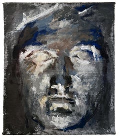 Head 3 - Original oil painting by William Blake, Based on the Apollo Belvedere