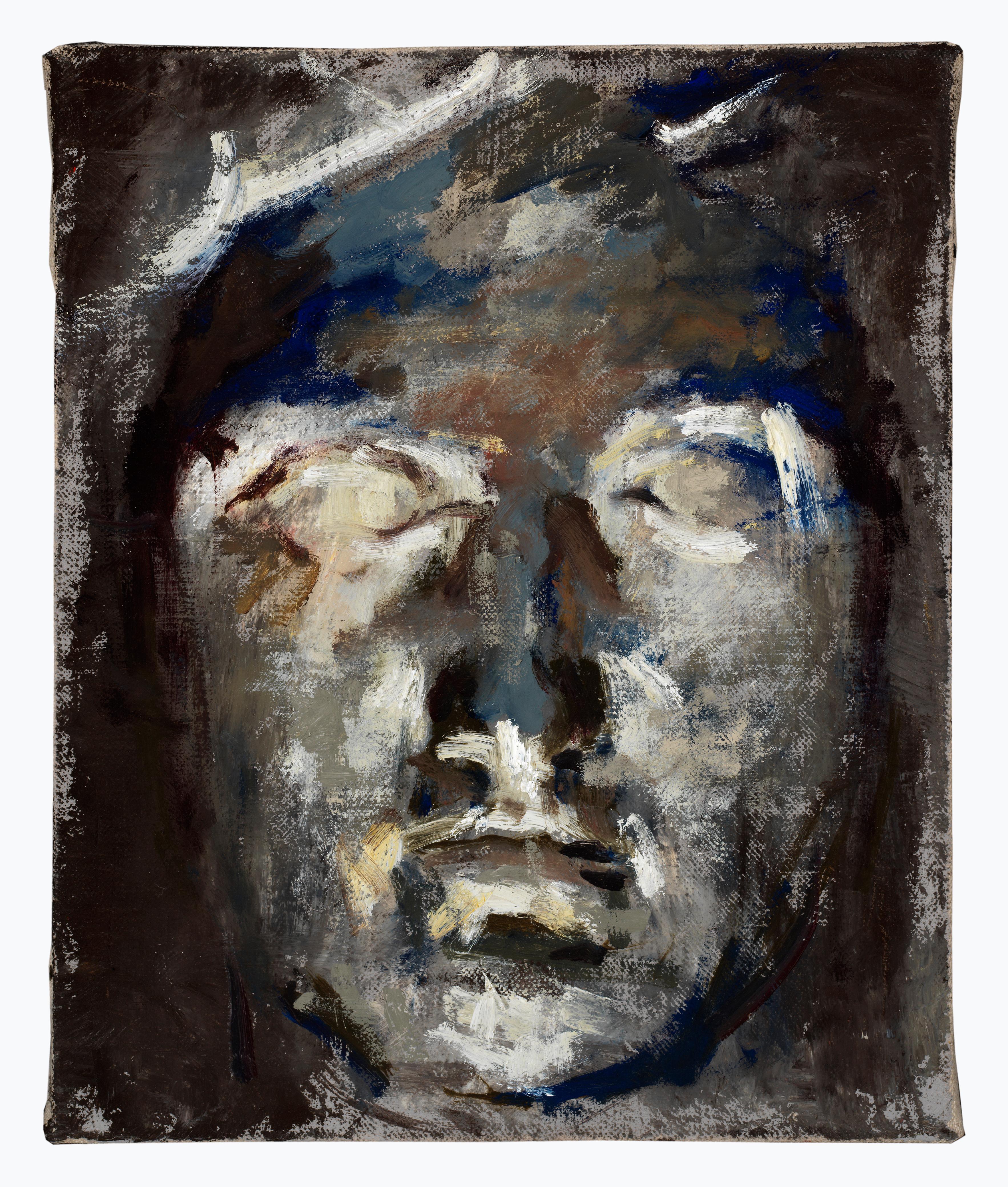 Head 3 - Original oil painting by William Blake