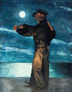 Danse du cerf - Peinture à l'huile originale de William Blake