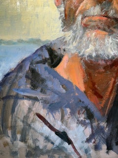 Sunday (study) - Original oil painting by William Blake