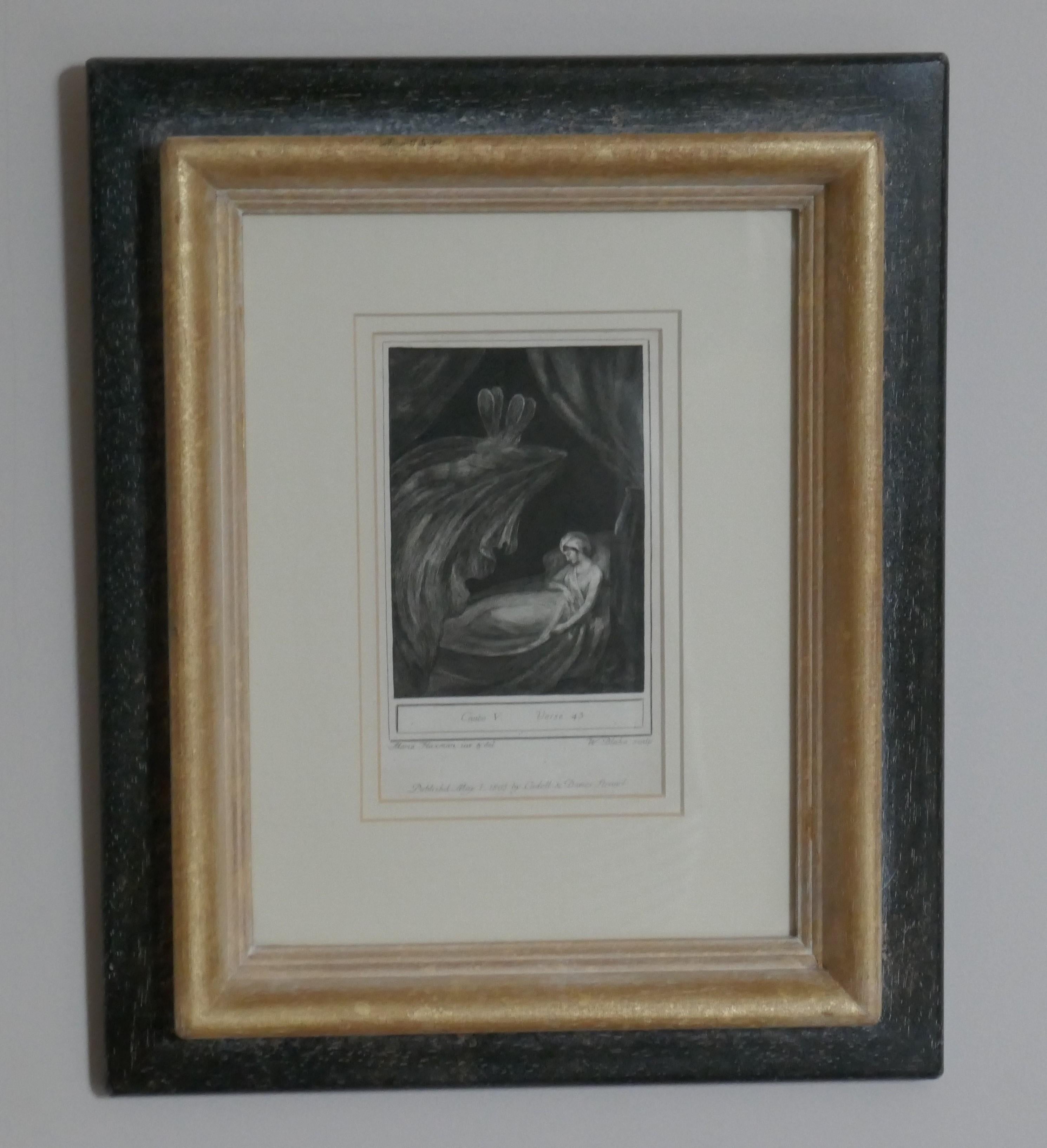 Canto V Verse 43 - Print by William Blake