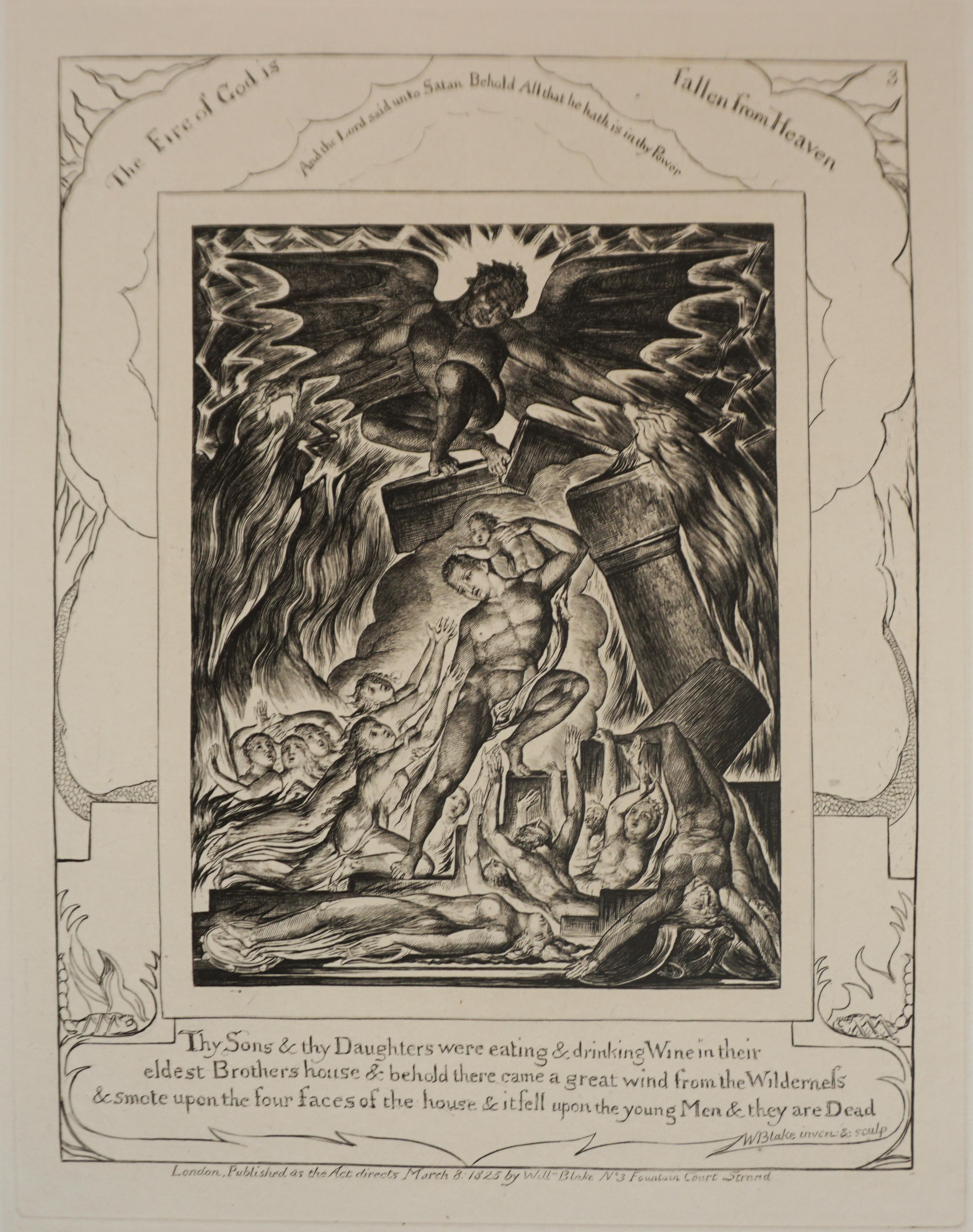 Illustrations du livre de Job - « Le feu de Dieu est tombé du ciel »