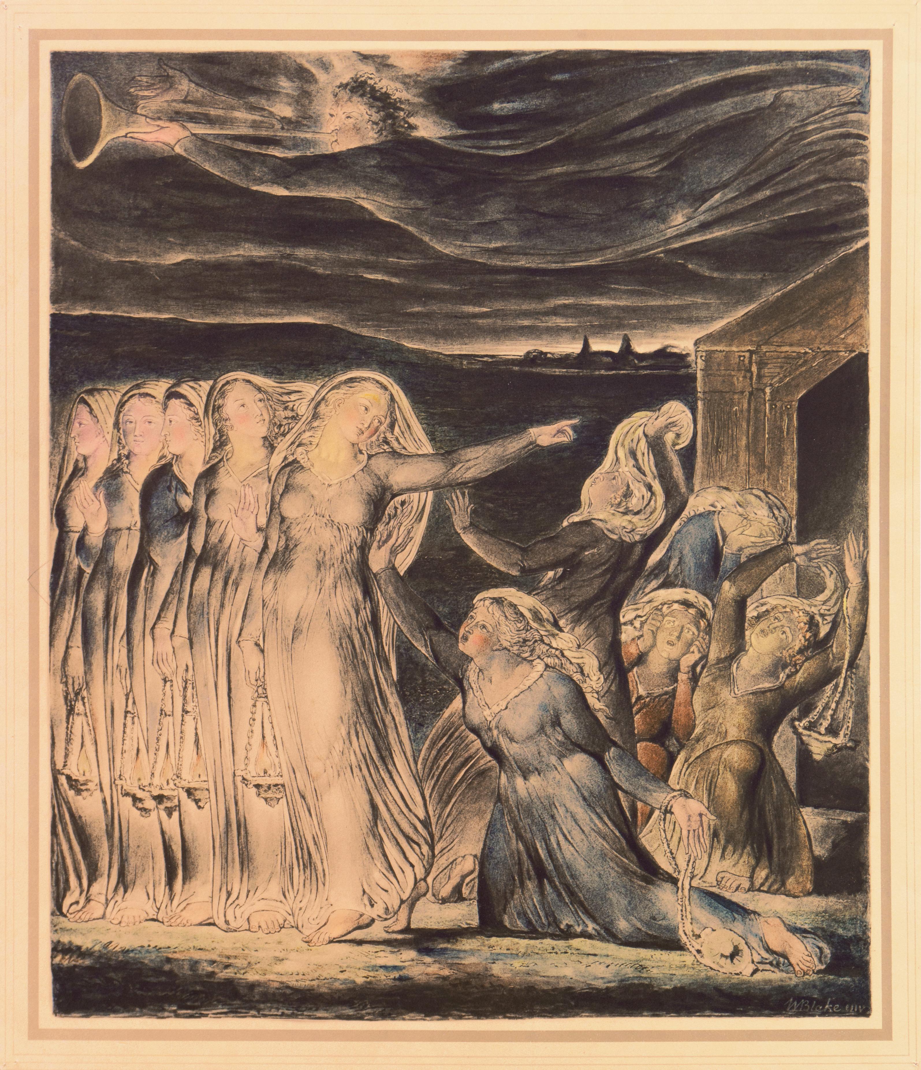 The Parable of the Wise and Foolish Virgins - Print by William Blake
