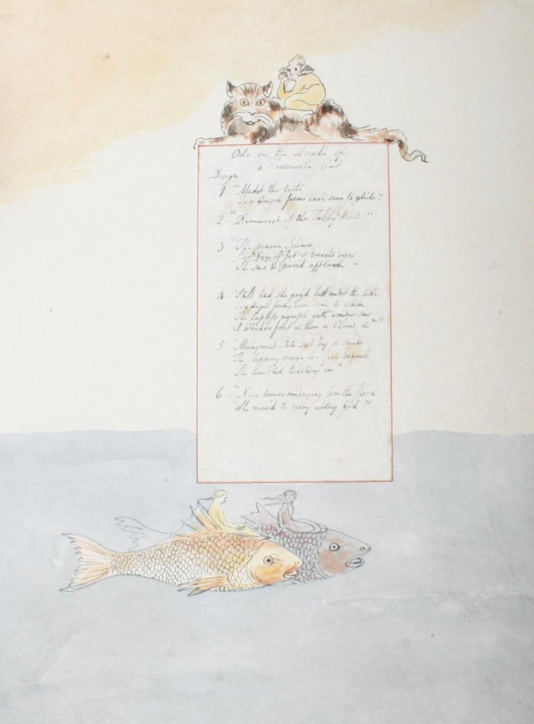 William Blakes Water Colors Illustrating The Poems Of Thomas Gray - 