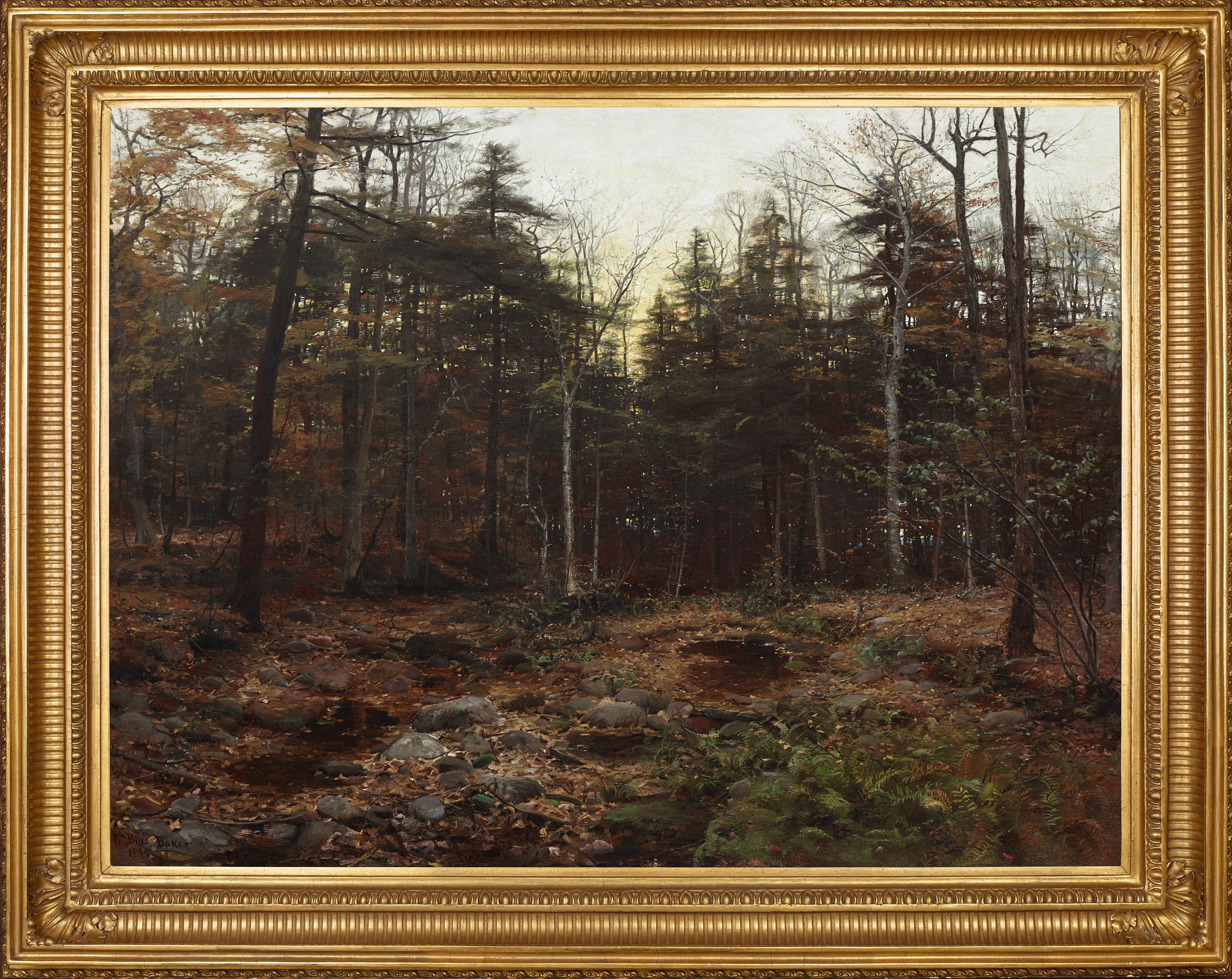 Scène de forêt - Painting de William Bliss Baker