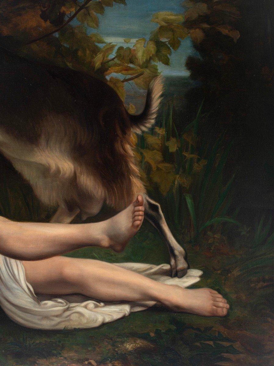 Grande huile sur toile « une Bacchante nue » d'après William Bouguereau (1825-1905) en vente 3