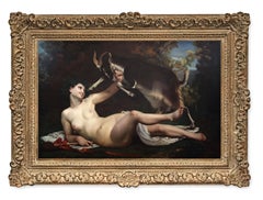 Large Oil On Canvas 'a nude Bacchante' circle of William Bouguereau (1825-1905)