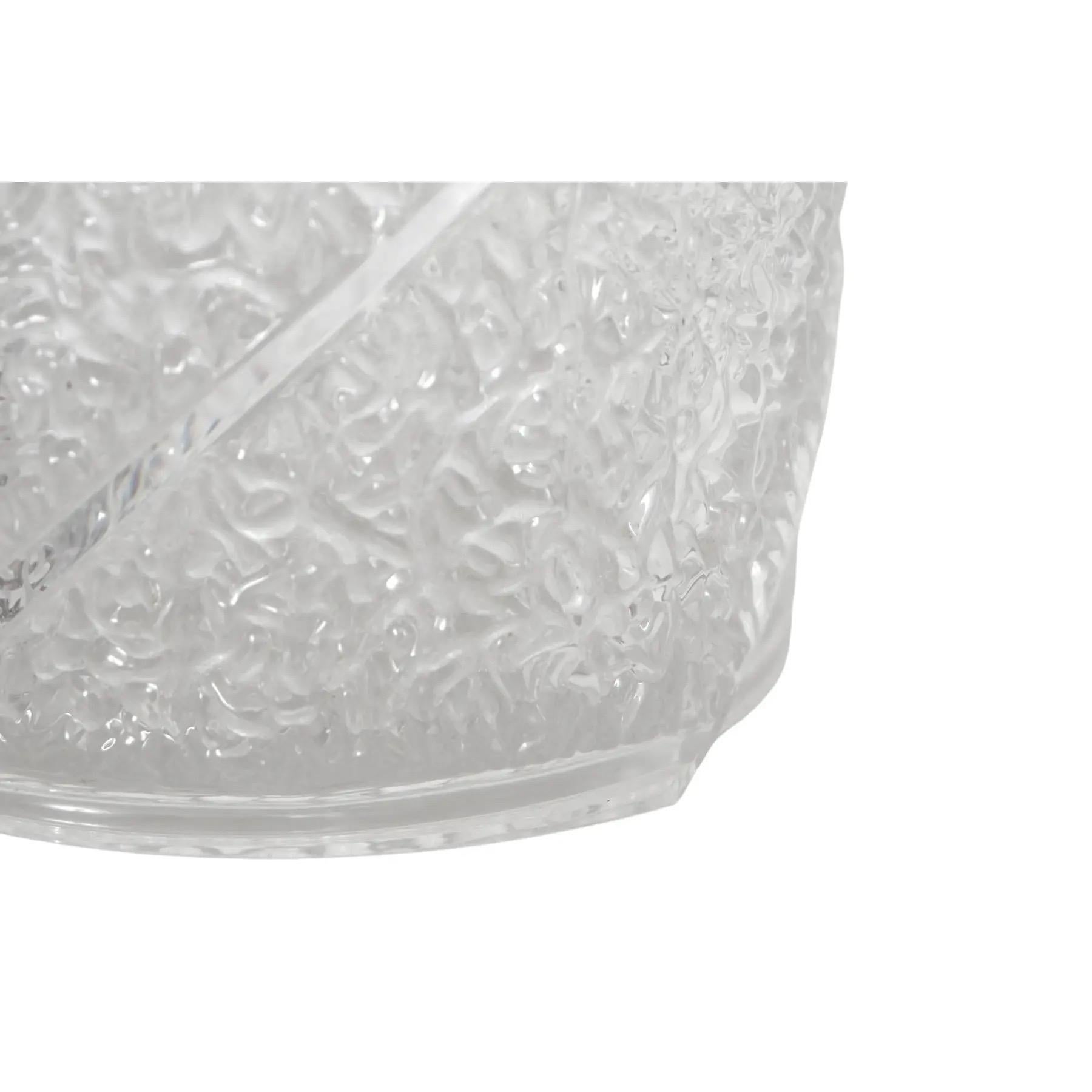 William Bounds Grainware Lucite Ice Bucket In Good Condition For Sale In Bradenton, FL