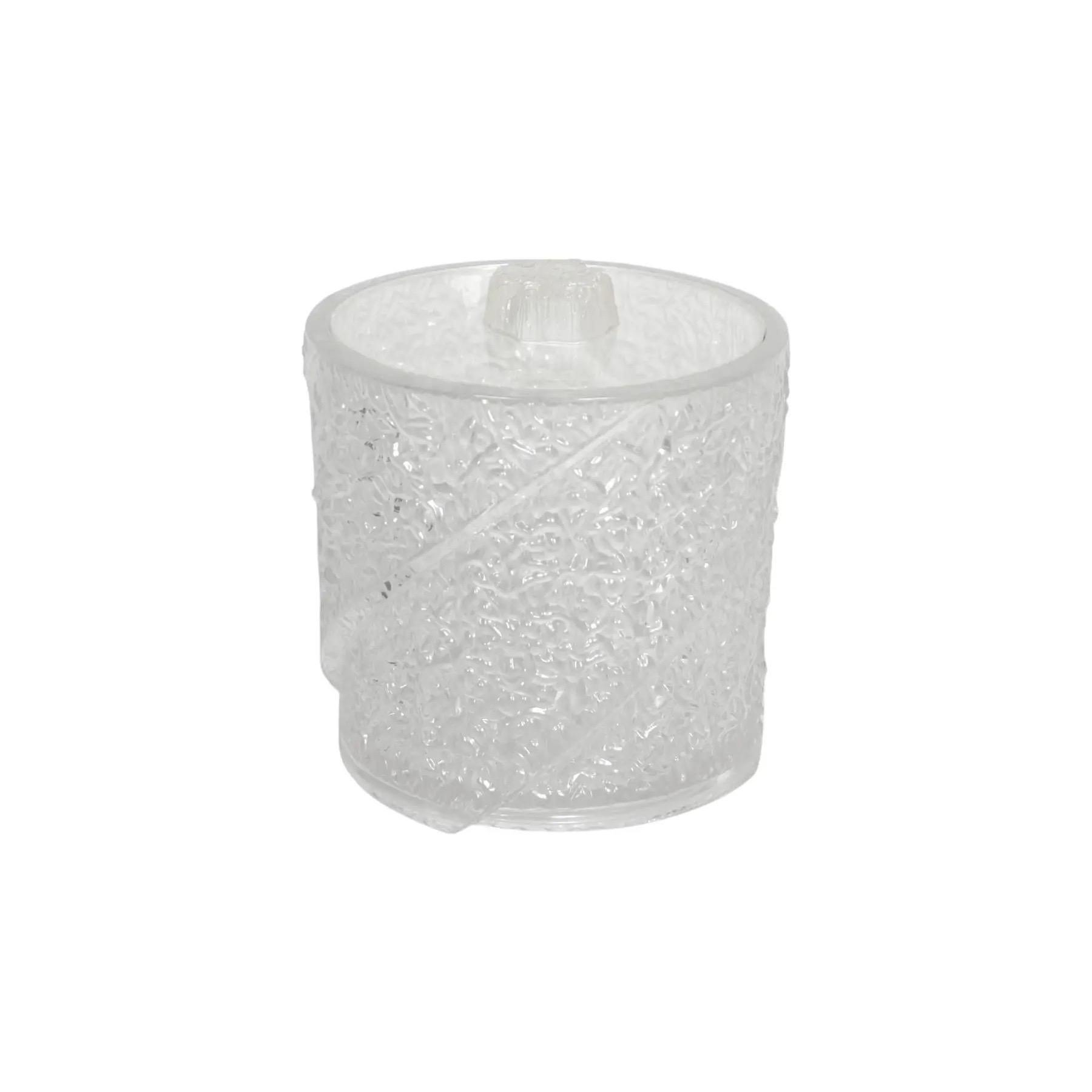William Bounds Grainware Lucite Ice Bucket