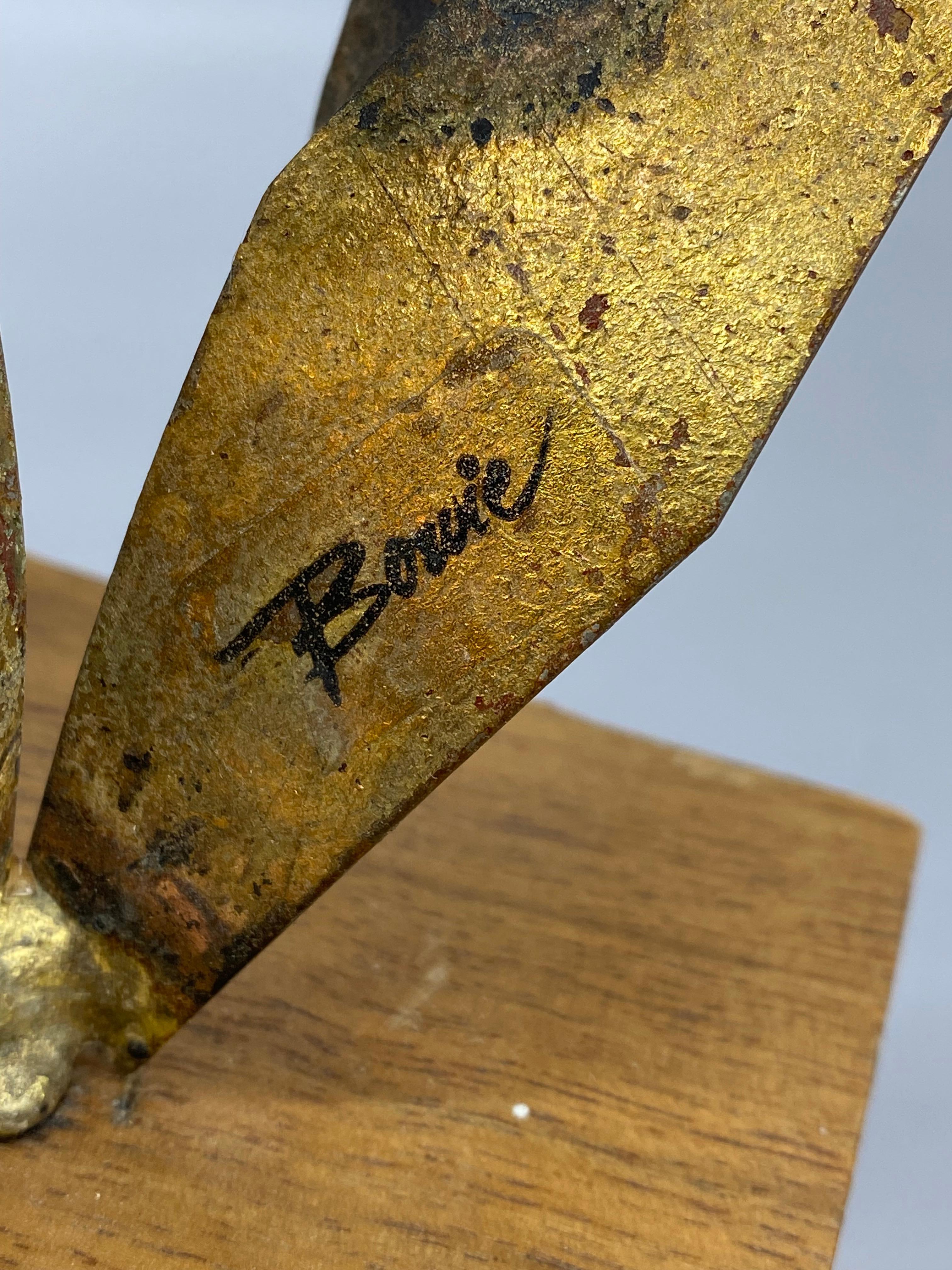 Metal William Bowie Brutalist Birds Sculpture For Sale