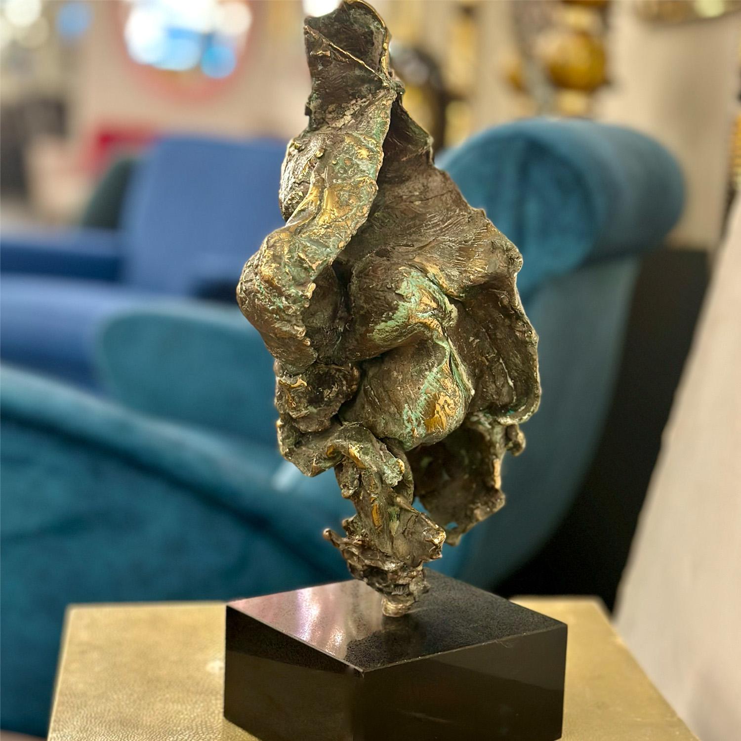 American William Bowie Brutalist Bronze Sculpture 1960s For Sale