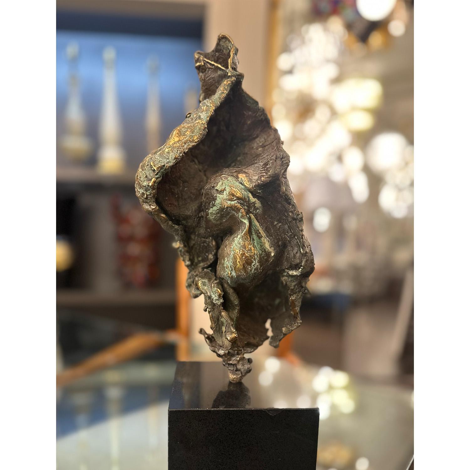 William Bowie Brutalist Bronze Sculpture 1960s In Good Condition For Sale In New York, NY