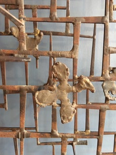 William Bowie Nail Wall Sculpture