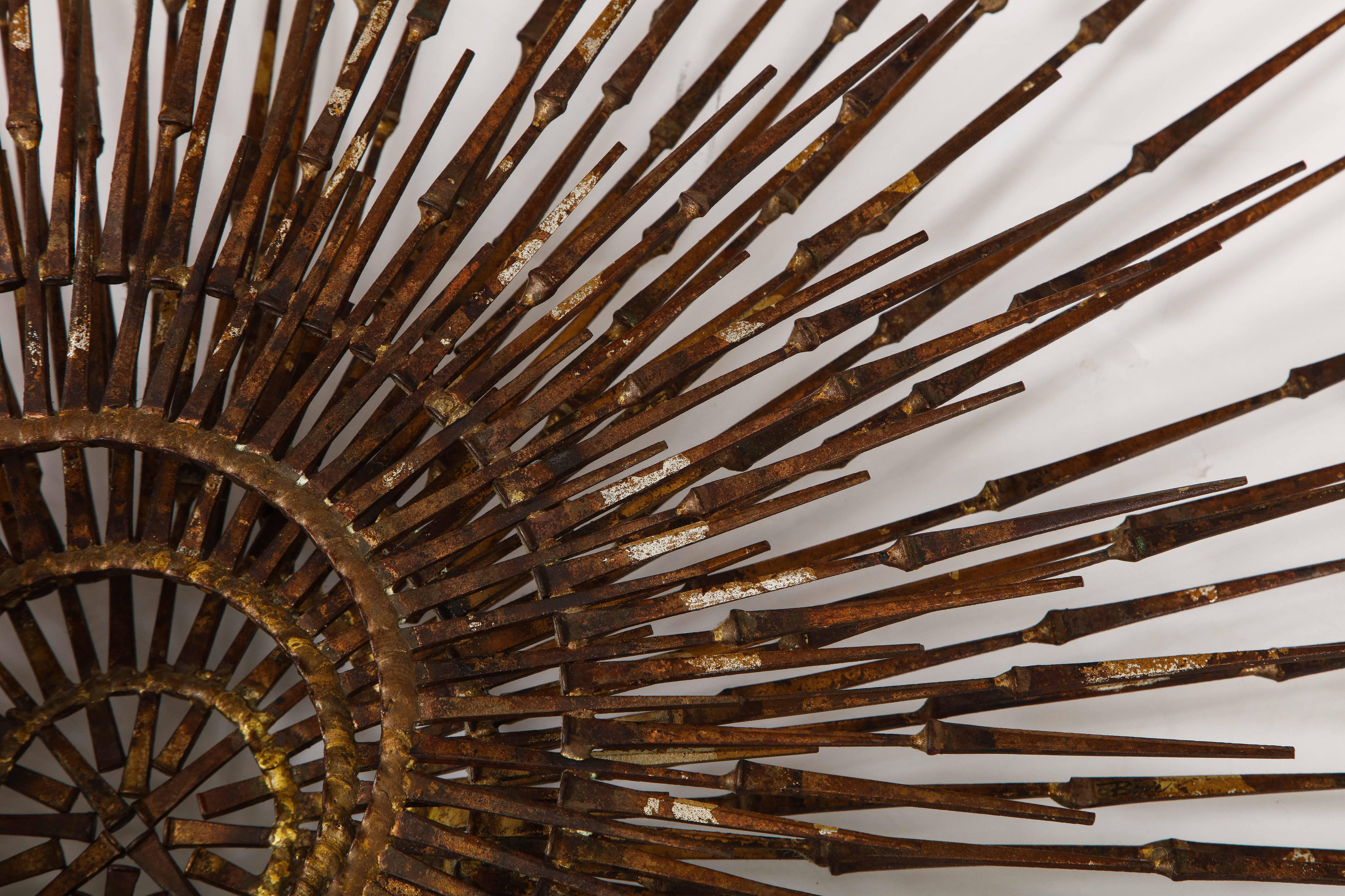 William Bowie Sunburst Gilt Wall Sculpture 5