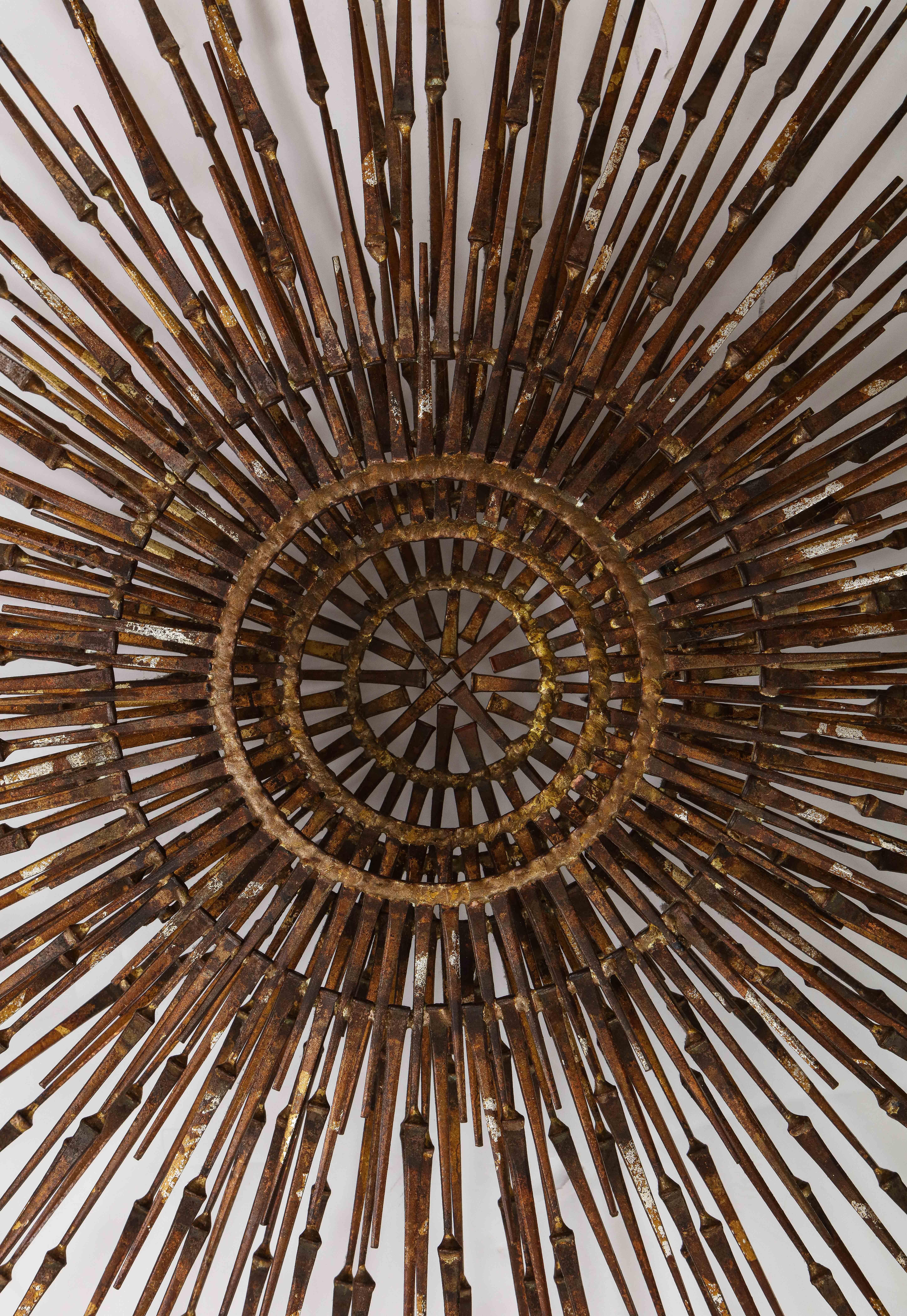 American William Bowie Sunburst Gilt Wall Sculpture