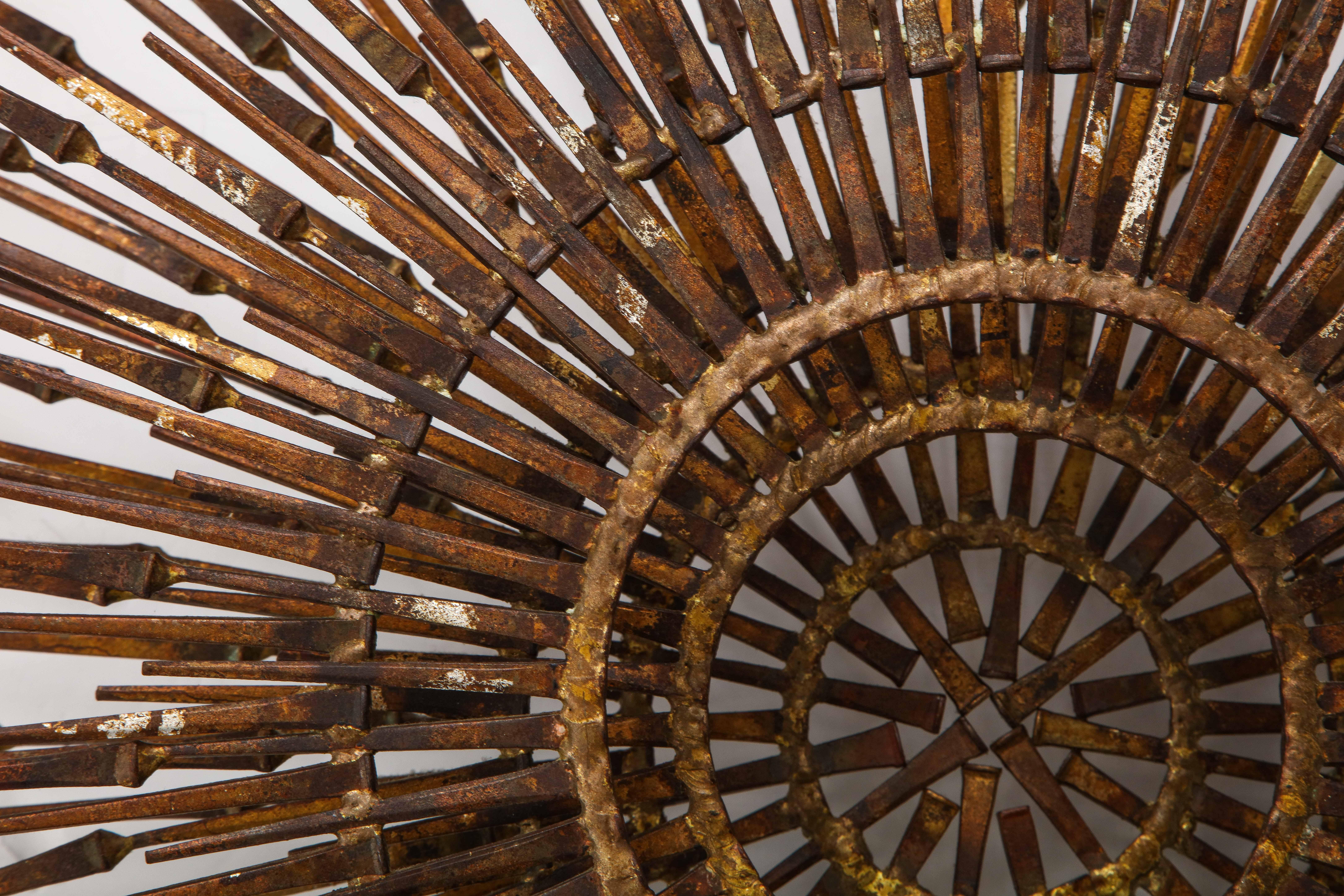 William Bowie Sunburst Gilt Wall Sculpture In Good Condition In New York, NY