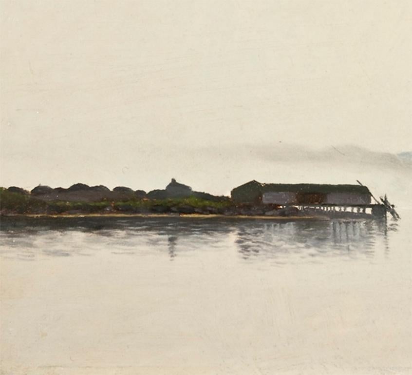Camp de pêche sur la côte du Labrador - Painting de William Bradford