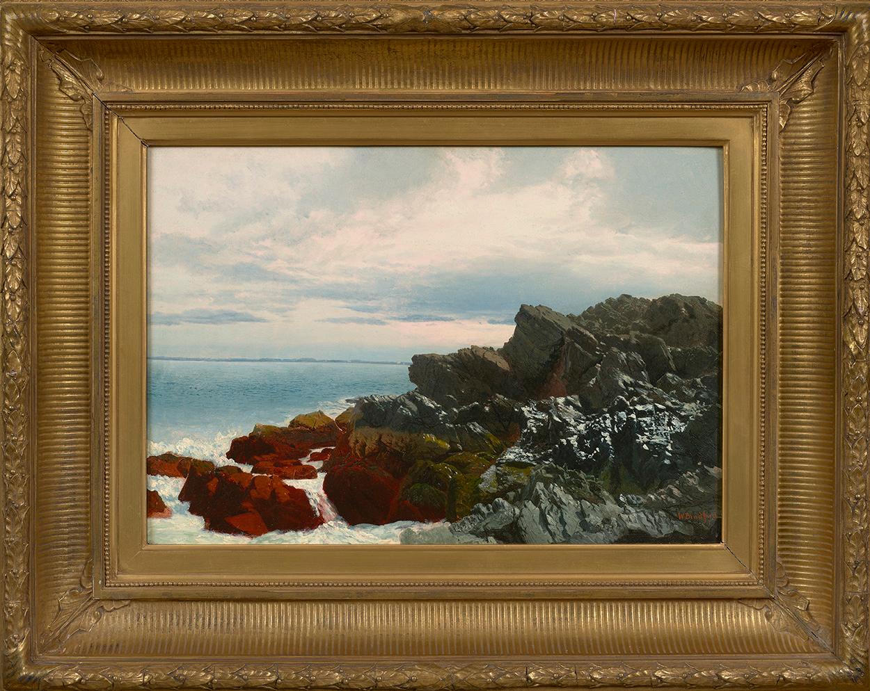 Rocky Shore  - Painting by William Bradford