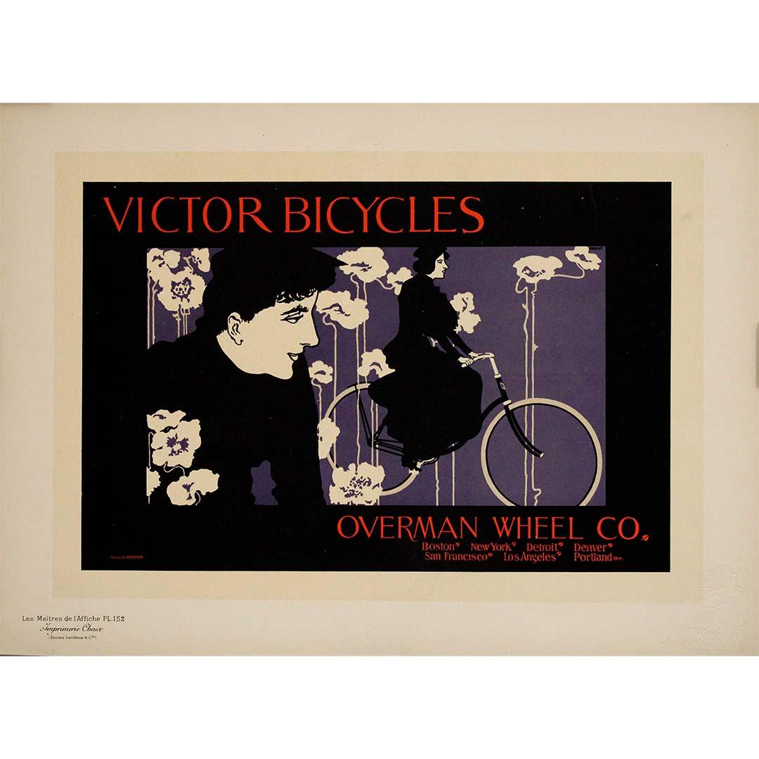 Victor Bicycles Overman Wheel Co “Les Maîtres de l’Affiche” series (Plate 152) - Print by William Bradley