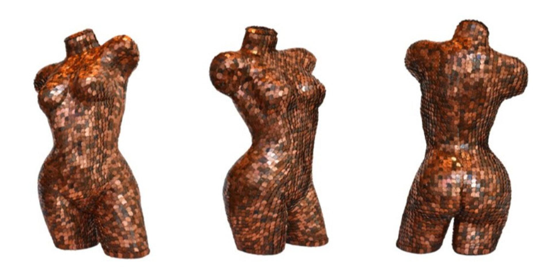 William Braemer Figurative Sculpture - Cent-sual Curves