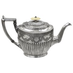 William Briggs & Co Sheffield Edwardian viktorianischen Silberplatte Kaffee-Tee-Kanne