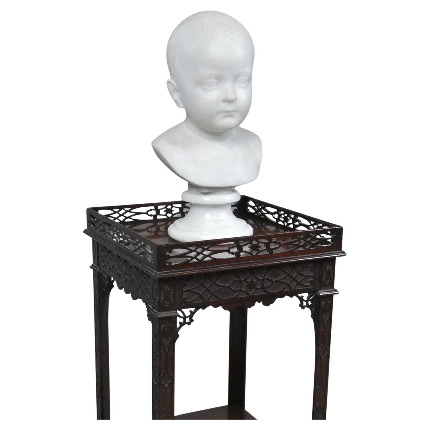 William Brodie Frsa Signed Marble Bust of the Artist's Daughter Dated 1877