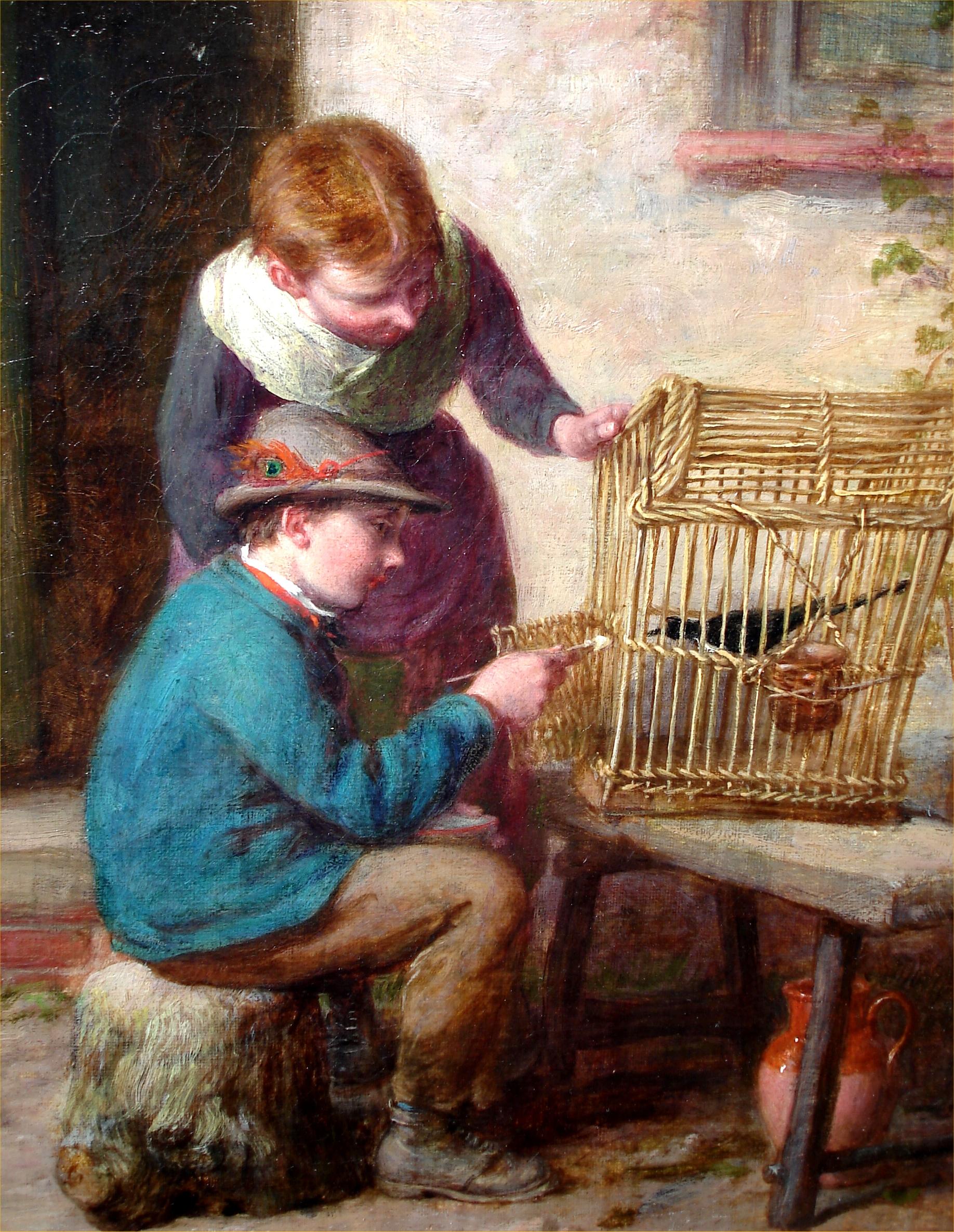 A Caring Hand - Painting by William Bromley
