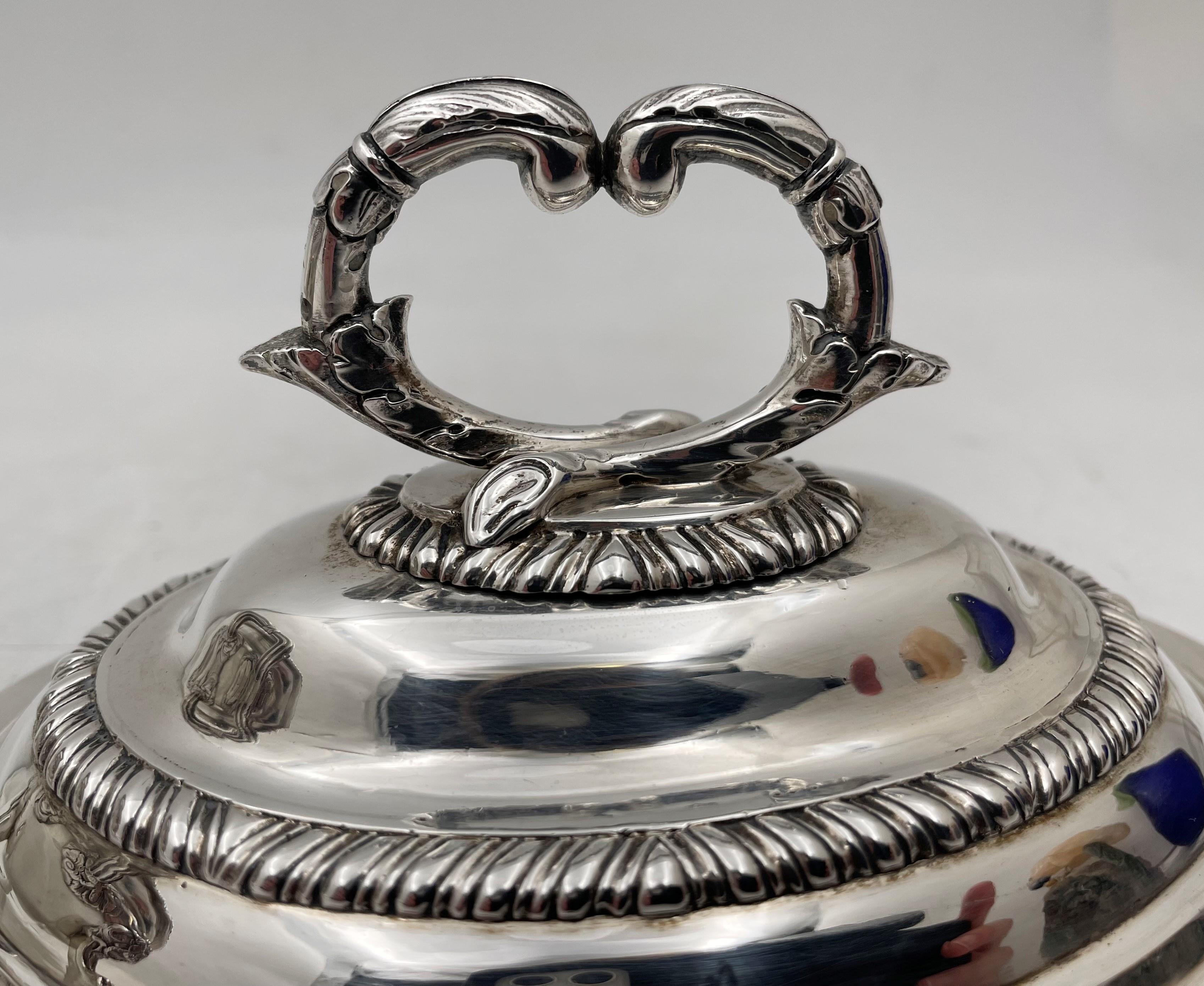 English William Brown 1824 Sterling Silver Georgian Tureen/ Covered Bowl