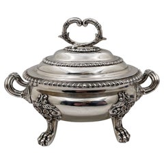 William Brown 1824 Sterling Silver Georgian Tureen/ Covered Bowl