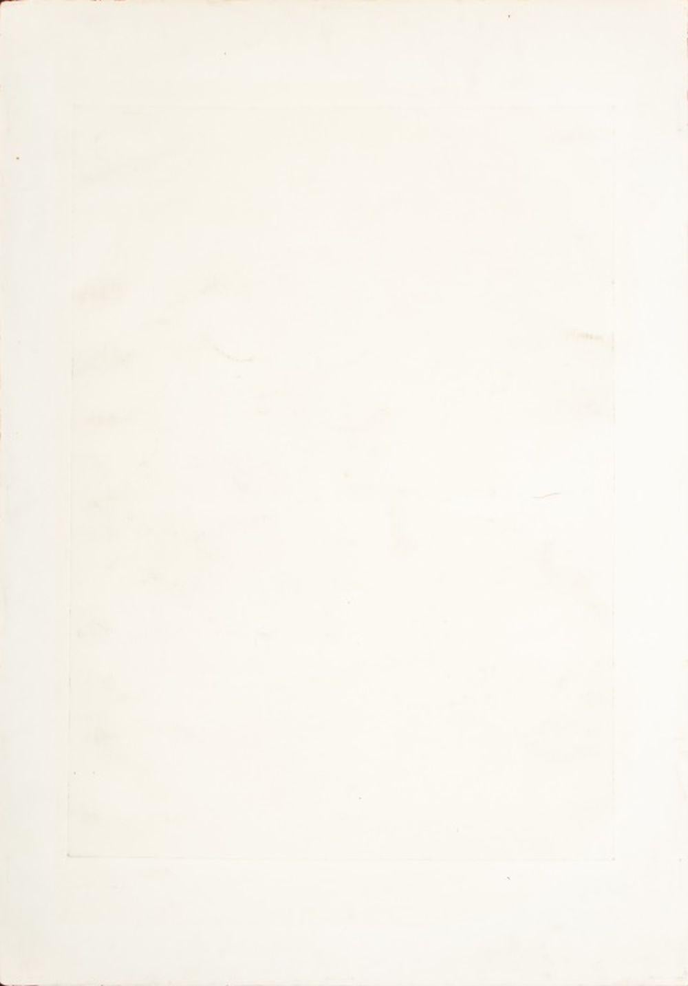 William Brui (Russe, geb. 1946), Abstrakte Komposition, Farbstich, 1972, mit Bleistift signiert, datiert und am unteren Rand mit 