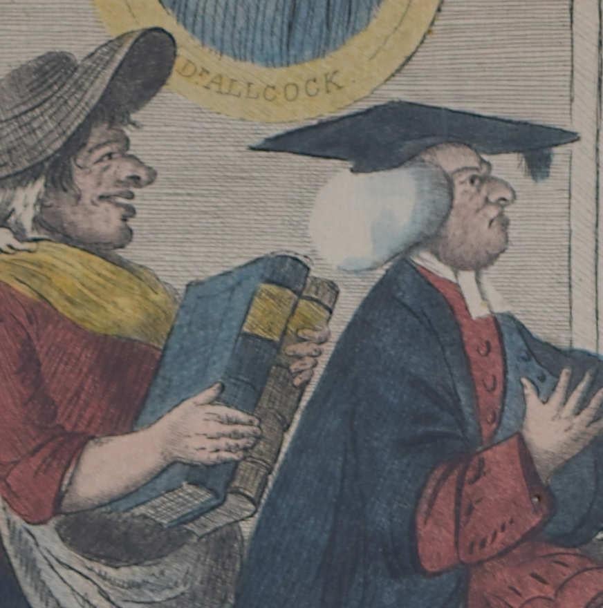 The Hopes of the Family, University of Cambridge engraving by William Bunbury - Realist Print by William Bunbury 