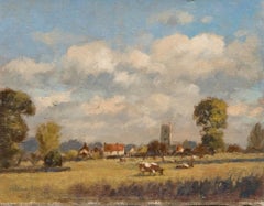 William Burns FRSA (1923-2010) - 20th Century Oil, A Suffolk Village