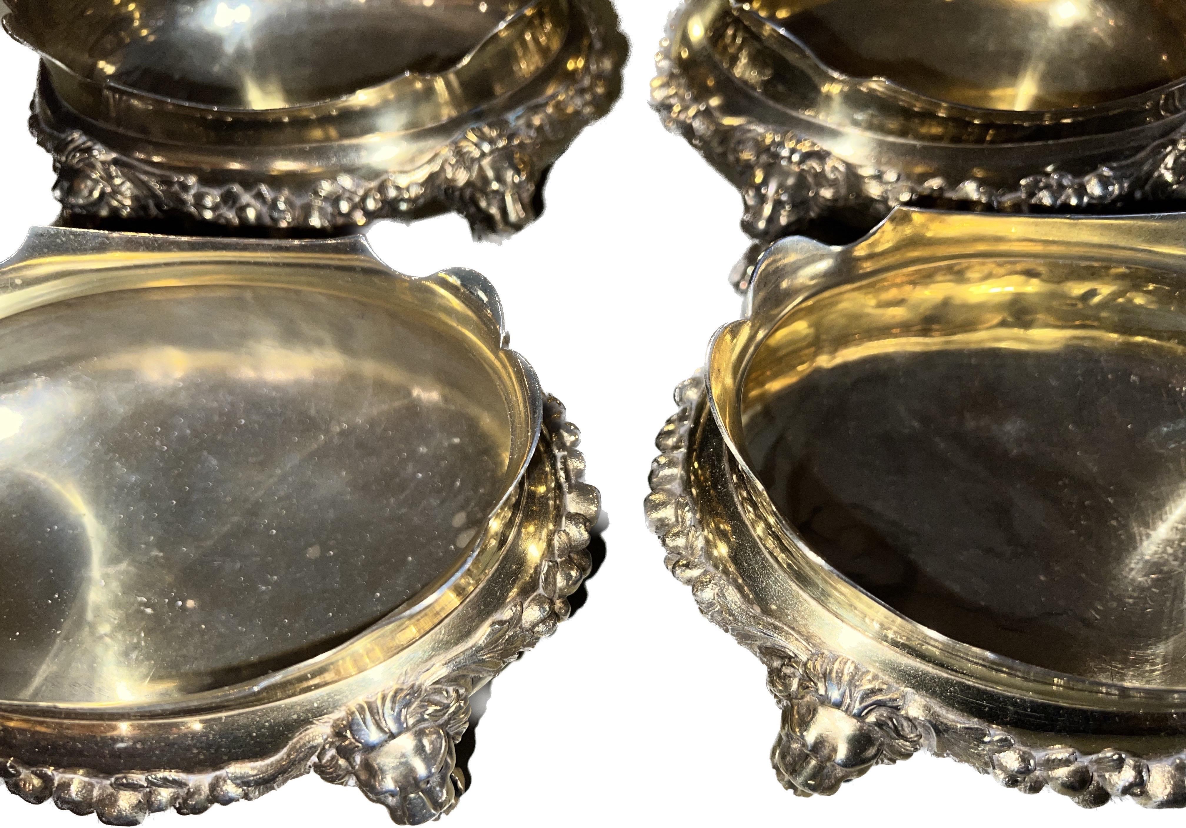 William Burwash Early 19th C. Goldwash Sterling Silver Vegetable Serving Dishes In Good Condition In Brooklyn, NY