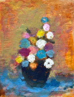 Natura morta colorata di fiori su carta di William Williams di metà secolo, A.I.C.